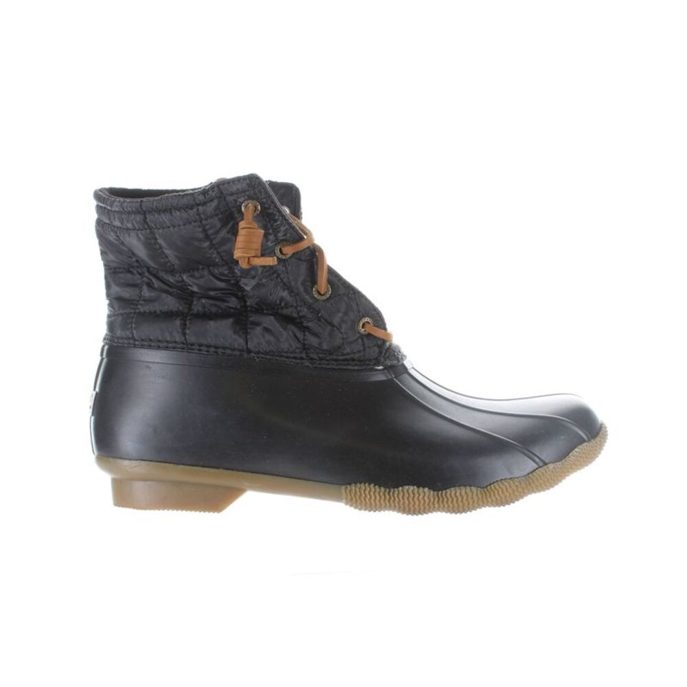 Sperry Top Sider Womens Syren Gulf Black Rainboots Size 12 Medium (B, M)